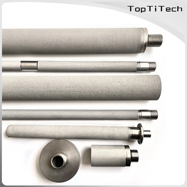 Sintered porous titanium filter element Sintered porous titanium filter element